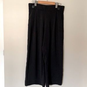 Zara wide-leg black dress pants